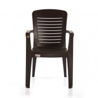 Plastic Ergo Chair (Dark Brown)